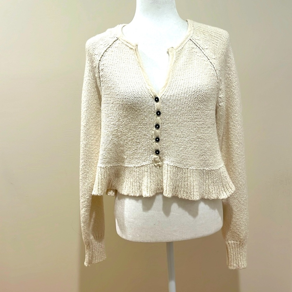 Free People Cropped Sweater